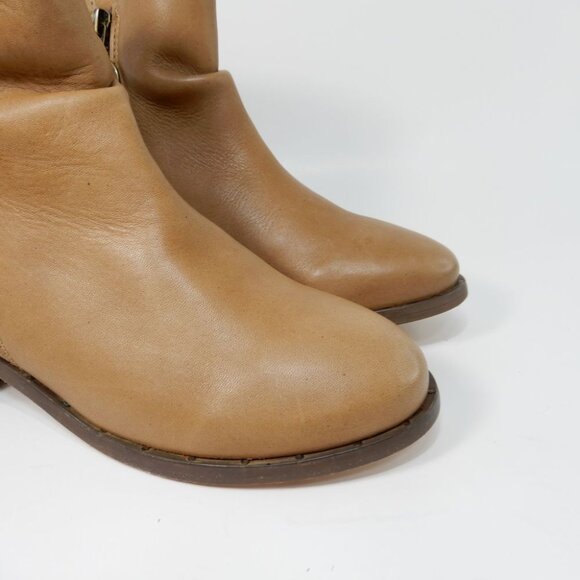 Beek Quail Slouchy Zip Bootie Size 8 Saddle Brown Leather Zipper Handmade NEW - Picture 10 of 16